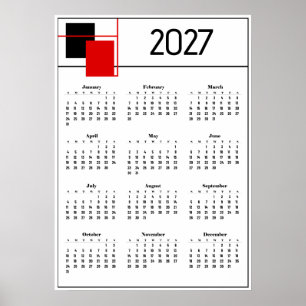 カレンダー 2027 ポスター
