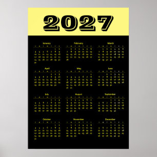 カレンダー 2027 ポスター
