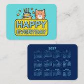 カレンダー 2027 名刺 (正面/裏面)