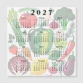 カレンダー 2027 野菜 (正面)