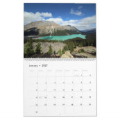カレンダー: Banff、カナダのロッキー山脈の夏 カレンダー (1月 2027)