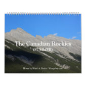 カレンダー: Banff、カナダのロッキー山脈の夏 カレンダー (カバー)