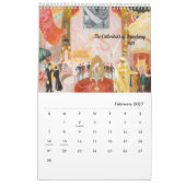 カレンダー：Florine Stettheimer カレンダー (2月 2027)