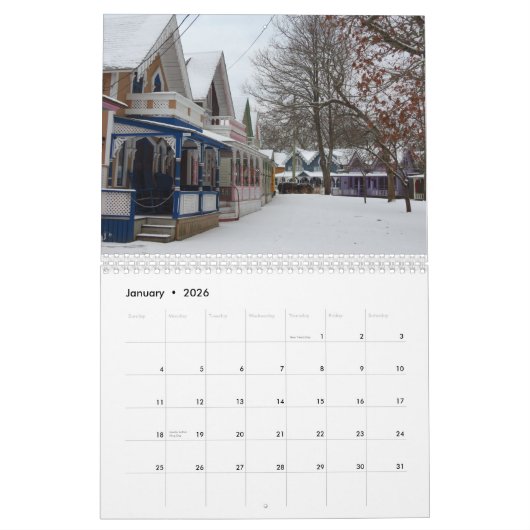 カレンダー – Martha's Vineyard The Campgrounds (1月 2026)