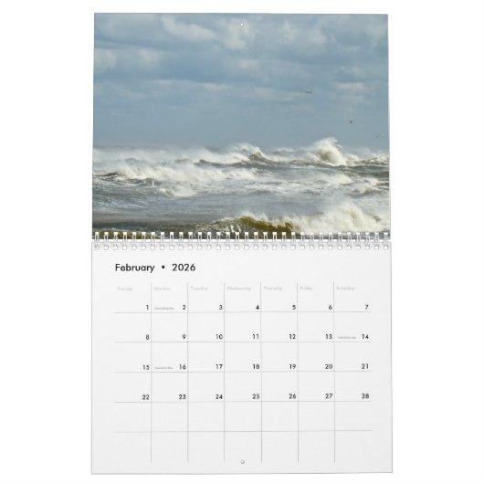 カレンダー – SAND SURF (2月 2026)