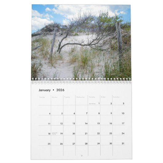 カレンダー – SAND SURF (1月 2026)