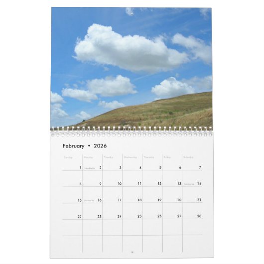 カレンダー – Sky Vistas (2月 2026)