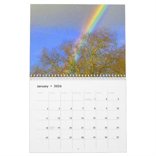 カレンダー – Sky Vistas (1月 2026)