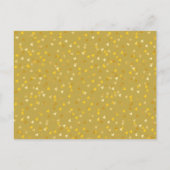 カレンダーCupid金ゴールドラブハート日付の保存 ポストカード (裏面)