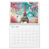 カレンダーRomantic Night in Paris - 2025 カレンダー (3月 2027)