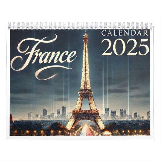 カレンダーRomantic Night in Paris - 2025 カレンダー (カバー)