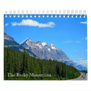 カレンダーThe Rocky Mountains，カナダ カレンダー