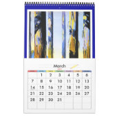 カレンダーVintage Travel Posts Plain カレンダー (3月 2027)