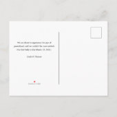 カレンダ男女兼用ーの妊娠リビール/誕生A 案内ポストカード (裏面)