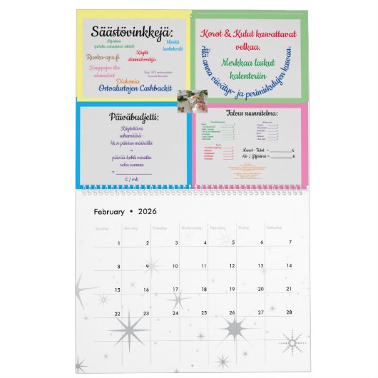 カレンダ カレンダー (2月 2026)