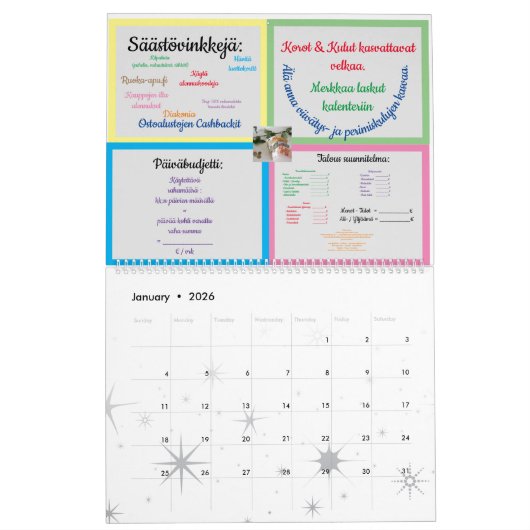 カレンダ カレンダー (1月 2026)