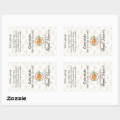 カレンデュラ石鹸 |手作り職人 |自家製ラベル 長方形シール (シート)