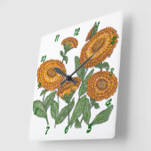 カレンデュラ スクエア壁時計 (傾斜)