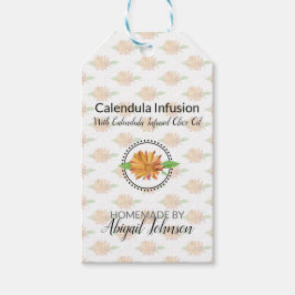 カレンデュラ　手作りのバス＆ボディケア ギフトタグ