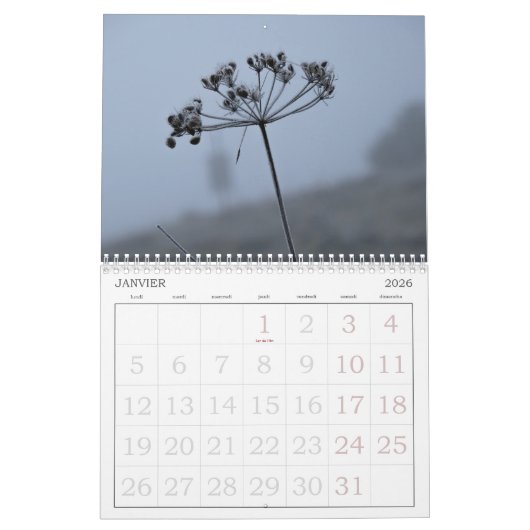 カレンドライヤースイセアヴェックジュールフェリア | 2025 カレンダー (1月 2026)