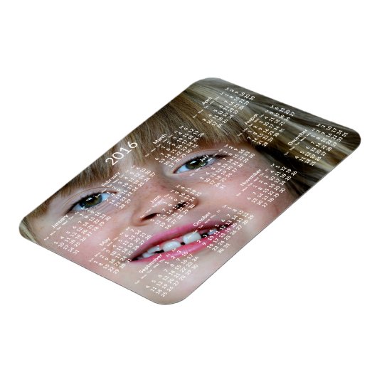 カレンパーソナライズされたダー2016フレキシブル磁石 マグネット (左側)