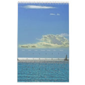 カレンパーソナライズされたダー – ビーチ カレンダー (2月 2026)