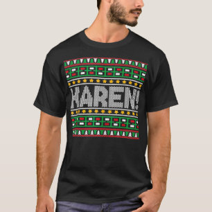 カレンミーム名ユーモア醜いクリスマスおもしろいクリスマスギ Tシャツ
