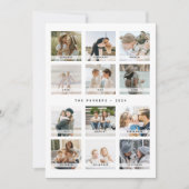 カレンモダンダー写真コラージュのクリスマス シーズンカード (正面)