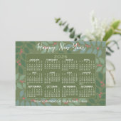 カレンモダンダー植物学 – Happy New Year Green シーズンカード (スタンド正面)