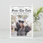 カレンユニークダー新聞写真卒業 セーブザデート (スタンド正面)