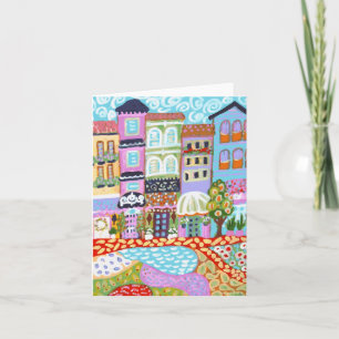 カレン分野によるお洒落な町Notecards カード