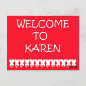 カレン専用 赤と黒と白の名の下に ポストカード (裏面)