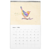 カレン渦巻形のダー2025 カレンダー (3月 2026)