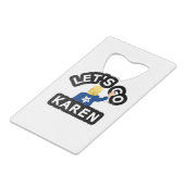 カレン行こう クレジットカード栓抜き (正面アングル)