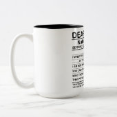 カレン親愛栄養ファクト ツートーンマグカップ (左)