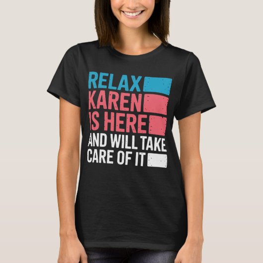 カレン面白リラックスカレンが来た Tシャツ (正面)