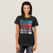 カレン面白リラックスカレンが来た Tシャツ (正面フル)
