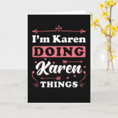 カレン·イ·アム·カレン カード (黄色い花)