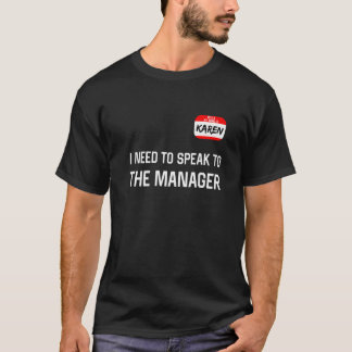 カレン・ハロウィンの怠け話者の衣裳をマネージャーに Tシャツ
