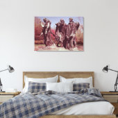 カレーのバーガーズ キャンバスプリント (インサイチュ (寝室))