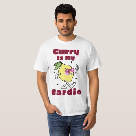 カレーは私の有酸素運動 カレーLOVER Tシャツ (正面フル)