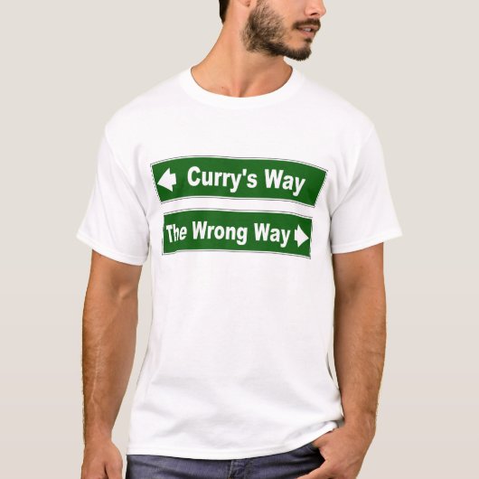 カレーズウェイクランカリーカレー通りサイン Tシャツ (正面)