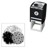 カレーヤギ米とピーズジャマイカカリブの食品 セルフインキングスタンプ (インサイチュ)