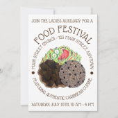 カレーヤギ飯とエンドウカリブのェス食品フェスティバル 招待状 (正面)