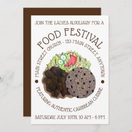 カレーヤギ飯とエンドウカリブのェス食品フェスティバル 招待状