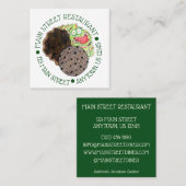 カレーヤゴライス&ピーズジャマイカフードレストラン スクエア名刺 (正面/裏面)