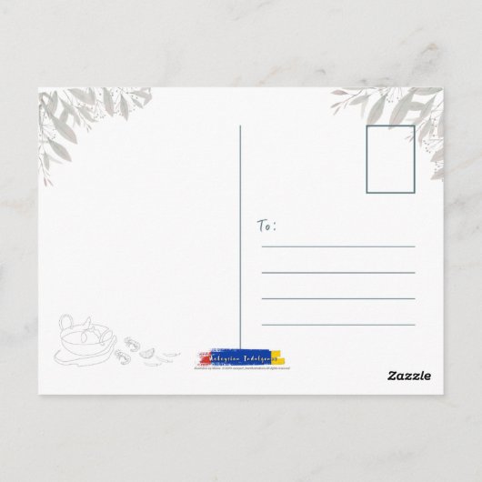 カレーラクサマレーシア葉書 ポストカード (裏面)