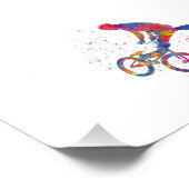 カレーラ・デ・ビシクレタbmxアクアレラ フォトプリント            (角)