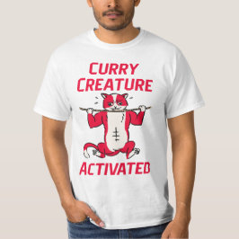 カレー好きを刺激するカレー生物 Tシャツ