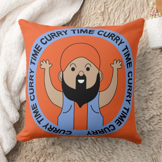 カレー好き |インディアン |コーリー調理師 |グルメ クッション (ブランケット)